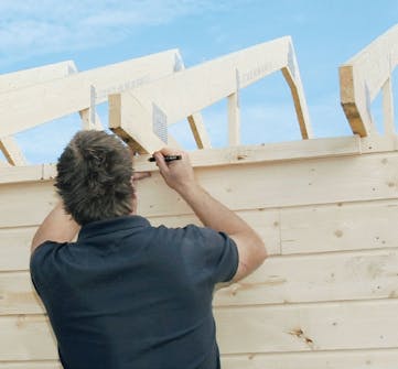 Garage byggsats: Takstolar Garage byggsats